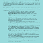 Comunicado cuarentena